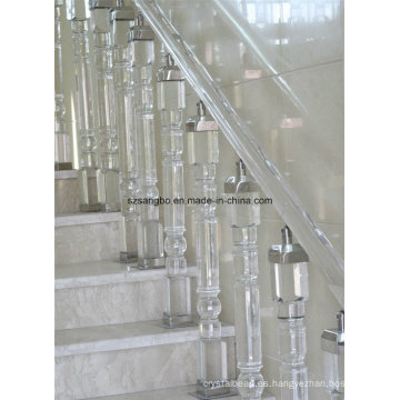 Vidrio cristal barandilla escalera vidrio cristal decoración Pilar